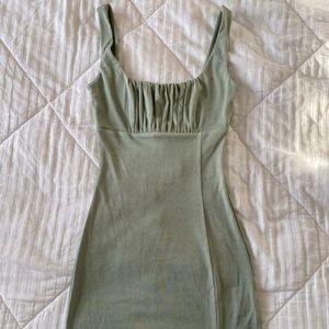 Princess Polly Sage Green Mini Dress